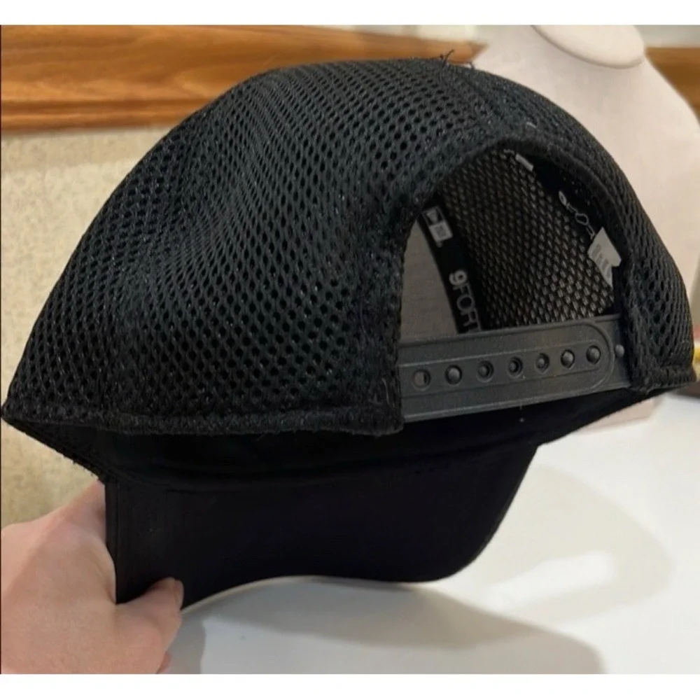 New Era Mesh Snap Back Black & Neon Green Not Fungible Cap 9FORTY‎ Crypto NEW